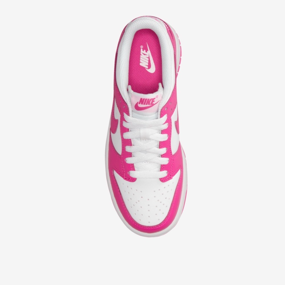 Nike Dunk Low 7Y/8.5W Sneakers in Pink and White - Picture 13 of 15